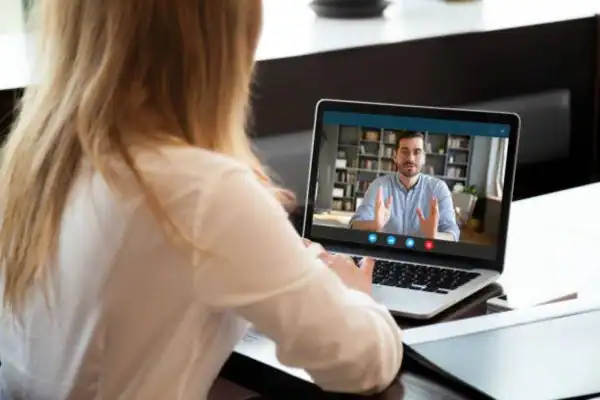 image of woman attending online mediation Penzance speak to our team today!